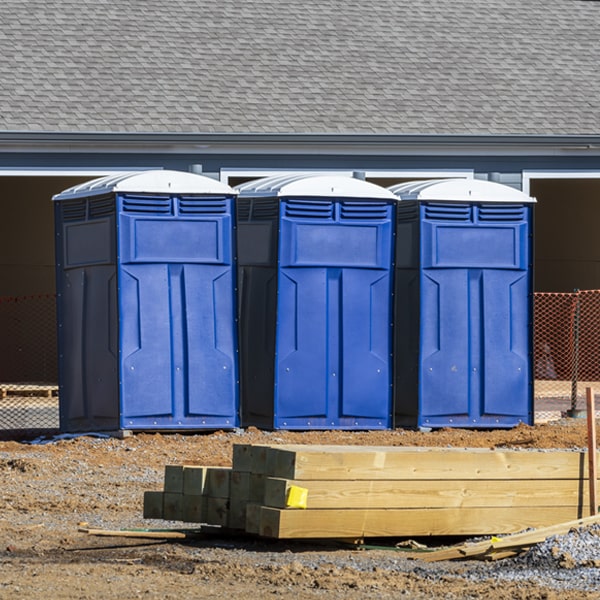 are there any restrictions on what items can be disposed of in the portable restrooms in Malone